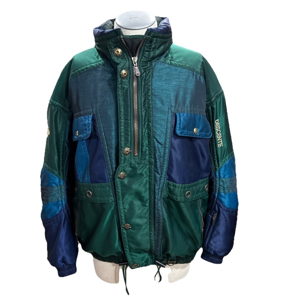 descente ski jacket Mens XL Vintage Color Block Snowboarding
